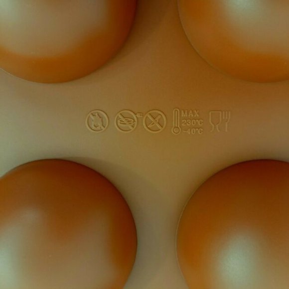 Silicone Chocolate Bomb Baking Molds Semi Sphere Domes 2 Pk 6 cavity each LARGE - Picture 5 of 5